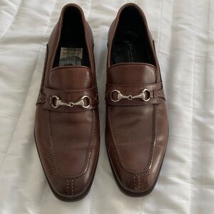 Johnston & Murphy Chestnut Leather Slip-Ons